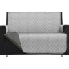 Copridivano Lello Bicolor 2 posti Grigio Chiaro e Grigio Scuro 223x180 cm