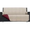 Copridivano Lello Bicolor 3 posti Tortora e Bordeaux 279x180 cm