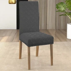Coprisedia Bonton in tessuto bielastico Grigio scuro