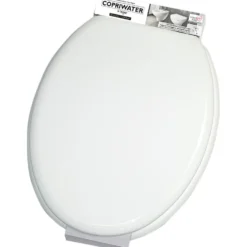 Copriwater in legno Bianco 37x43,4 cm