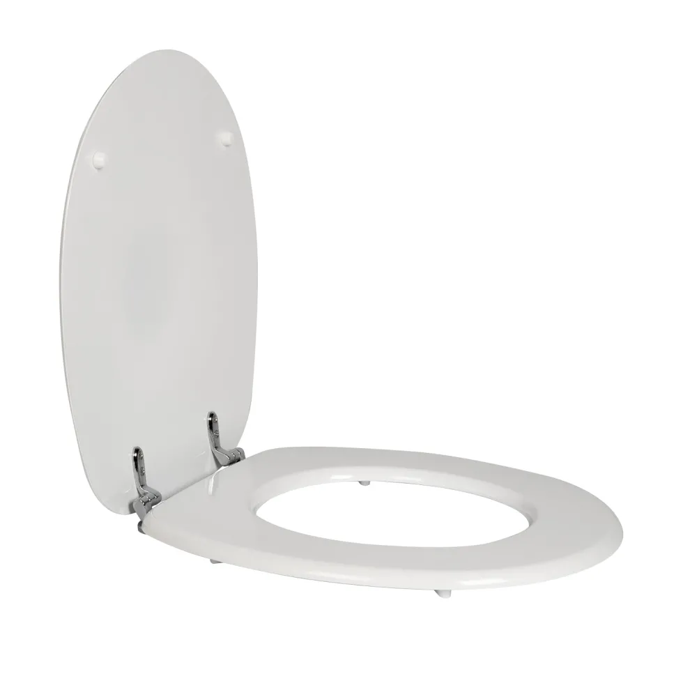 Copriwater in legno Bianco 39x44 cm