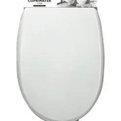 Copriwater in legno bianco 47x35 cm