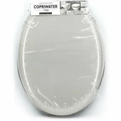 Copriwater in legno Grigio chiaro 37x43,4 cm