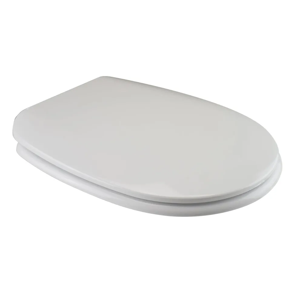 Copriwater Passepartout Bianco con cerniere in acciaio inox per mod. Aretusa