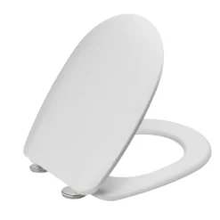 Copriwater Passepartout Bianco con cerniere in acciaio inox per mod. Aretusa