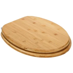 Copriwater Universale con Cerniere in Acciaio Inox Linea Bamboo