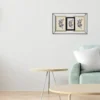 Cornice Portafoto Multiplo 3 Posti h26x46 cm
