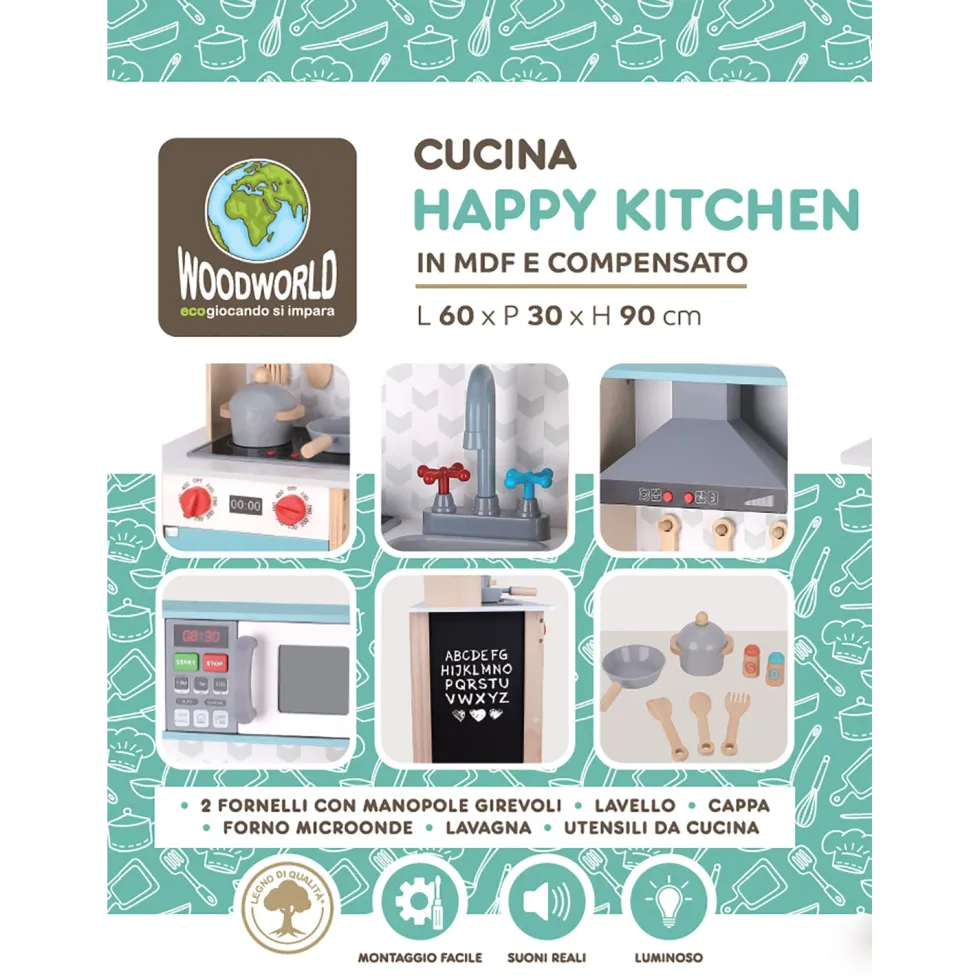 Cucina in legno Happy Kitchen Linea Wood World