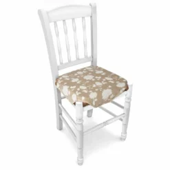 Cuscini Coprisedia Vesto Beige con Lacci 38x38 cm