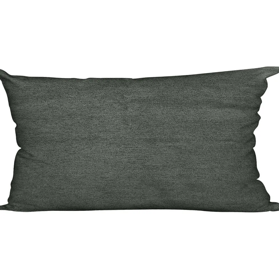 Cuscino Arredo Aida Tinta Unita Grigio Scuro 30x50 cm