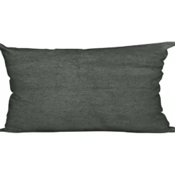Cuscino Arredo Aida Tinta Unita Grigio Scuro 30x50 cm