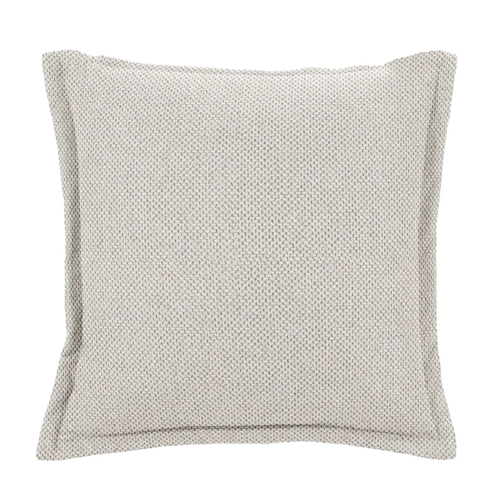 Cuscino Arredo Beige con Balza Idrorepellente 50×50 cm