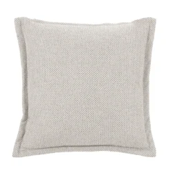 Cuscino Arredo Beige con Balza Idrorepellente 50×50 cm