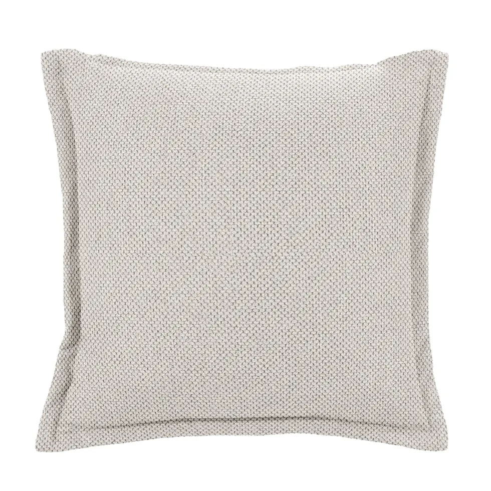 Cuscino Arredo Beige con Balza Idrorepellente 50×50 cm