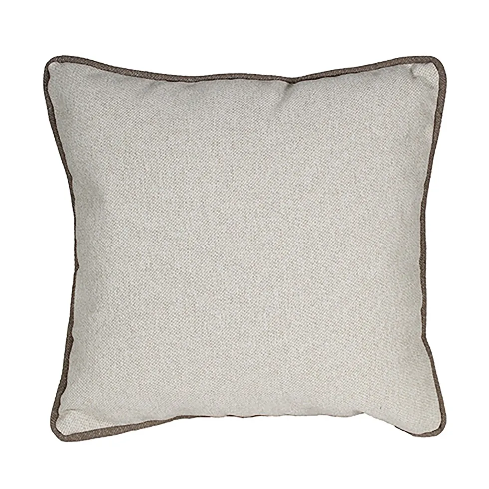 Cuscino Arredo Naturale con Bordo piping Idrorepellente 50×50 cm