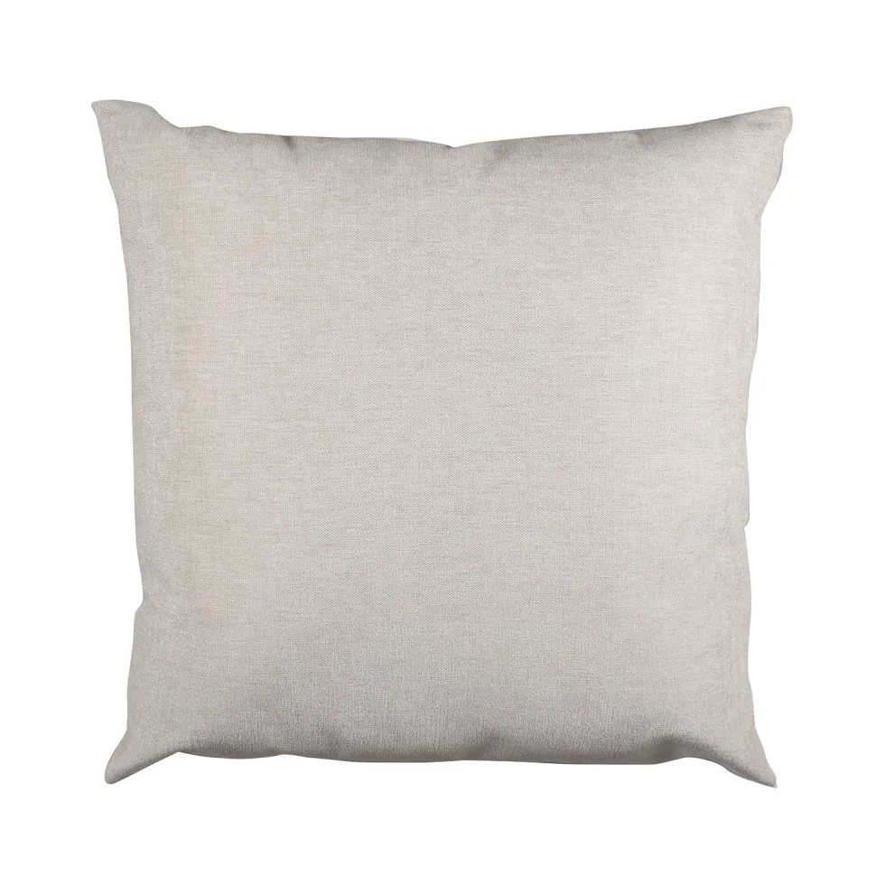 Cuscino Arredo Sfoderabile Beige con Interno in Fibra 50×50 cm