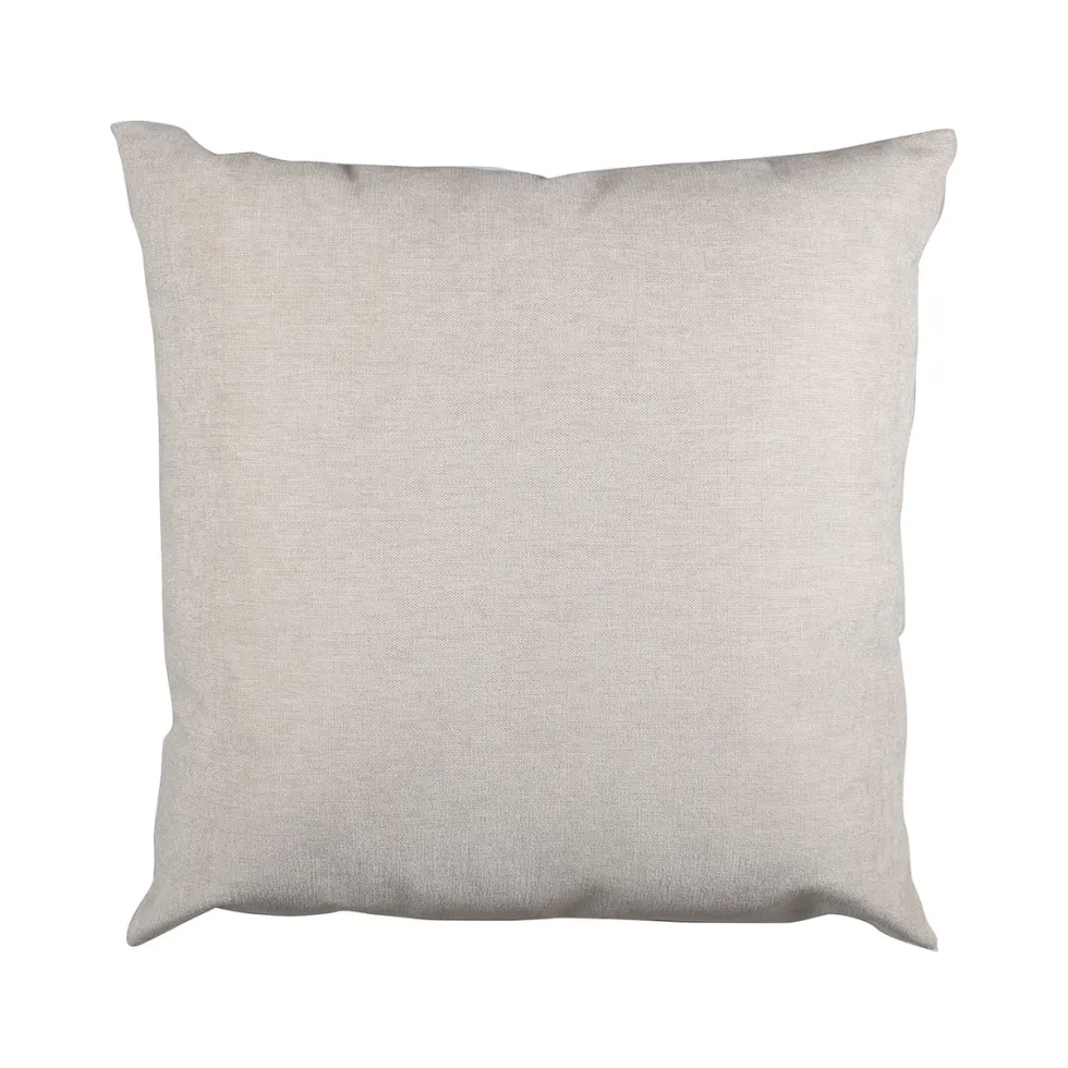 Cuscino Arredo Sfoderabile Beige con Interno in Fibra 50×50 cm