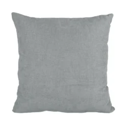 Cuscino Arredo Sfoderabile Grigio con Interno in Fibra 50×50 cm