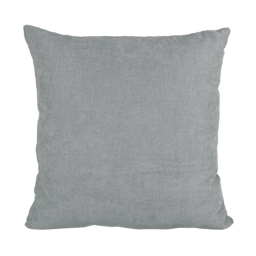 Cuscino Arredo Sfoderabile Grigio con Interno in Fibra 50×50 cm
