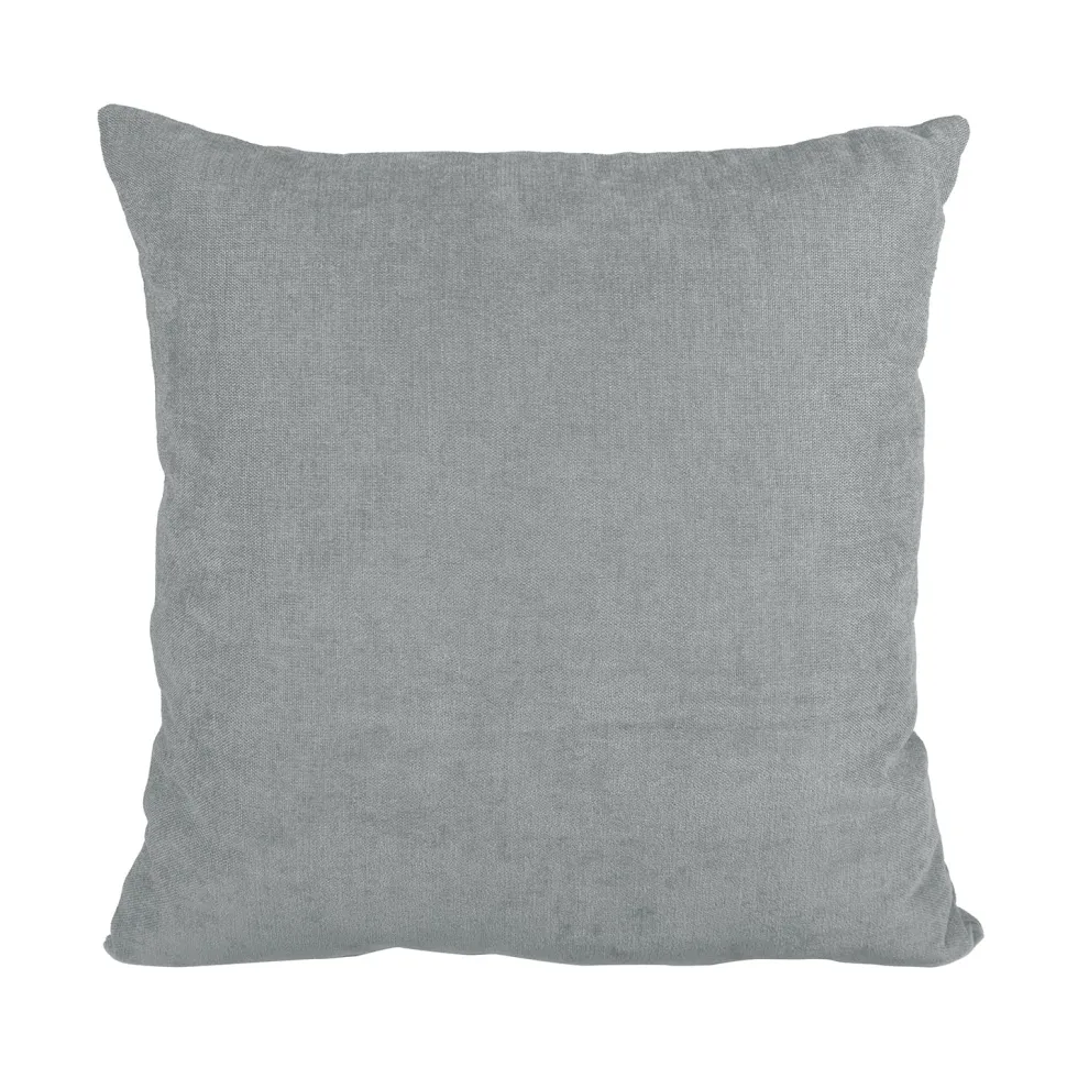 Cuscino Arredo Sfoderabile Grigio con Interno in Fibra 50×50 cm