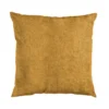 Cuscino Arredo Sfoderabile Ocra con Interno in Fibra 50×50 cm