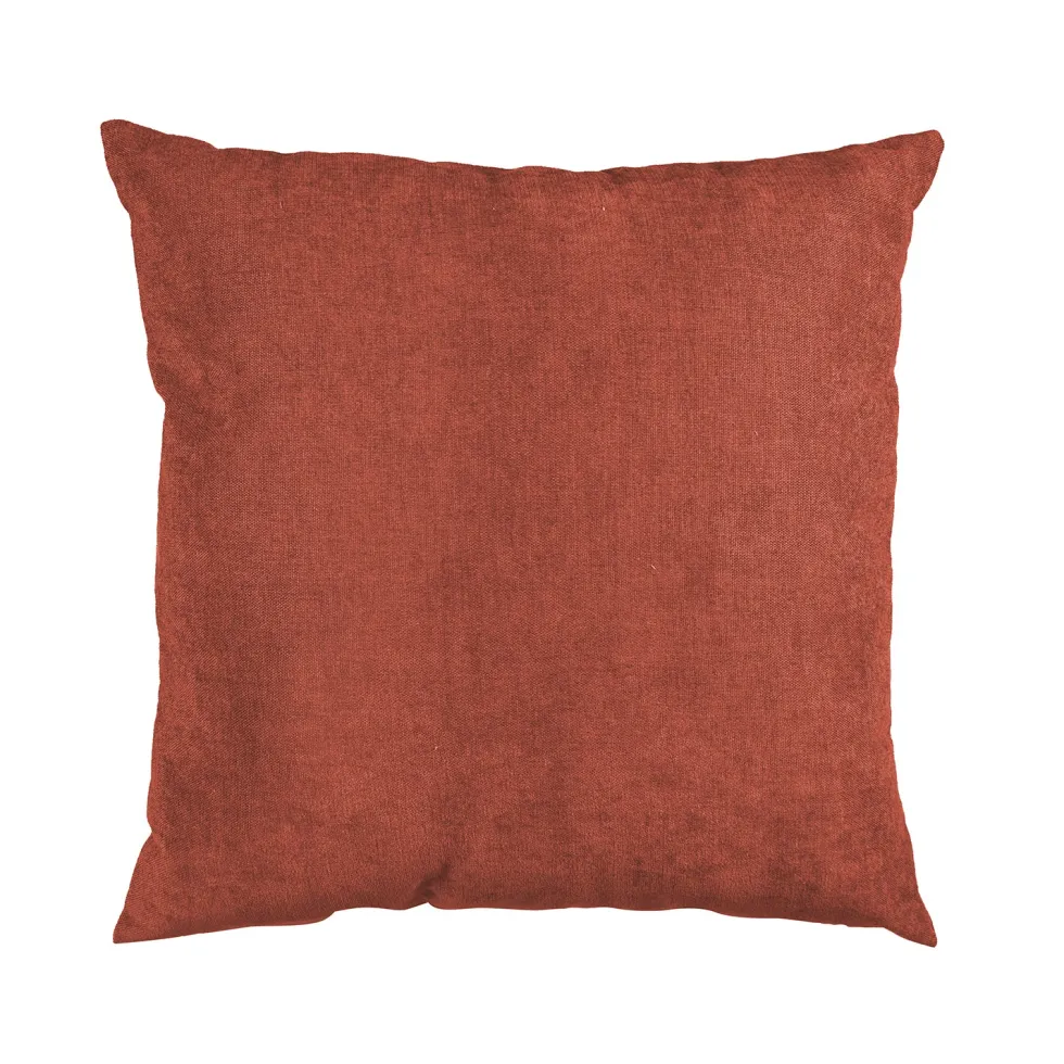 Cuscino Arredo Sfoderabile Terracotta con Interno in Fibra 50×50 cm