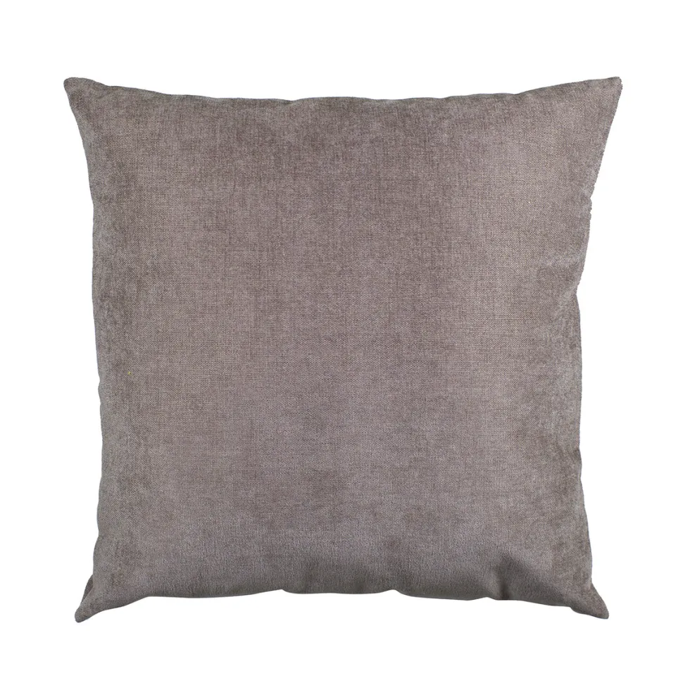 Cuscino Arredo Sfoderabile Tortora con Interno in Fibra 50×50 cm