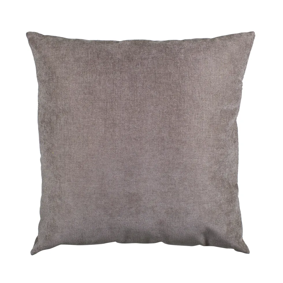 Cuscino Arredo Sfoderabile Tortora con Interno in Fibra 50×50 cm