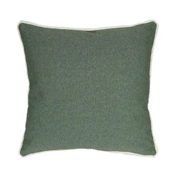Cuscino Arredo Verde con Bordo piping Idrorepellente 50×50 cm