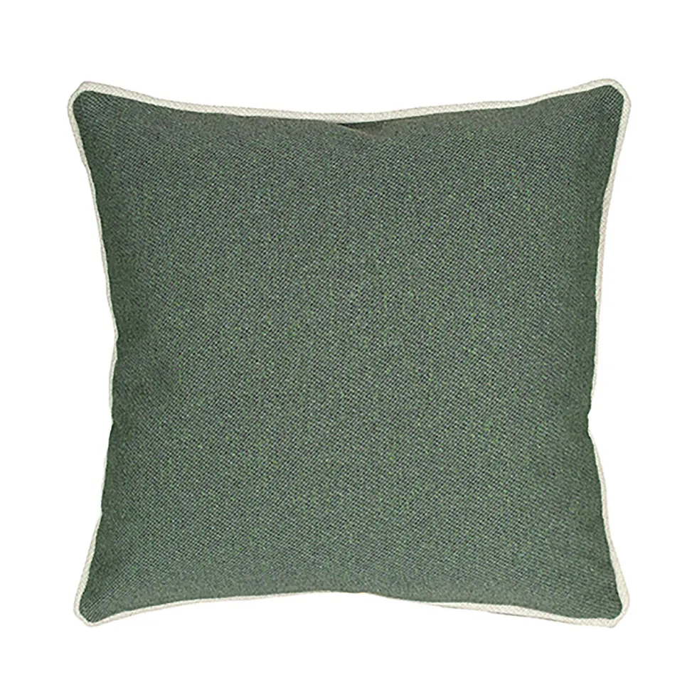 Cuscino Arredo Verde con Bordo piping Idrorepellente 50×50 cm