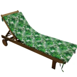 Cuscino Coprilettino Decoro Foglie 182x60 cm