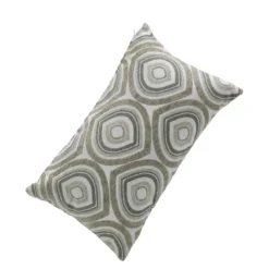 Cuscino Jacquard Sfoderabile Beige 30x50 cm