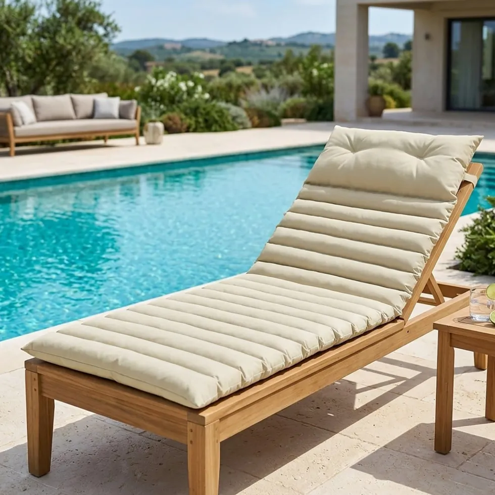 Cuscino Lettino Panna 180x60 cm