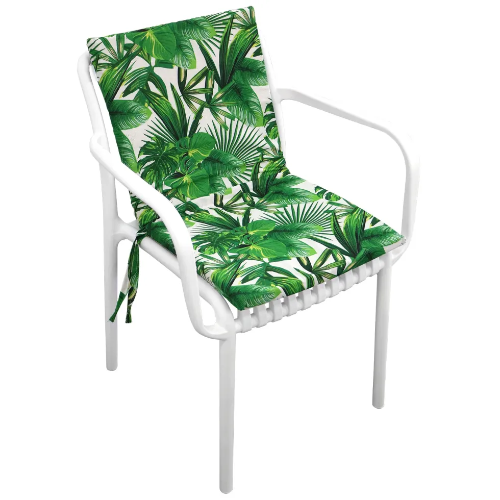 Cuscino Monoblocco Decoro Foglie 78x48 cm