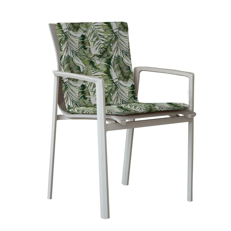 Cuscino Monoblocco Decoro Foglie 78x48 cm