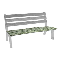 Cuscino per panca monoblocco Decoro Foglie 120x40 cm