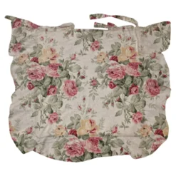 Cuscino Sedia Floreale Panna 40x40 cm spessore 5 cm