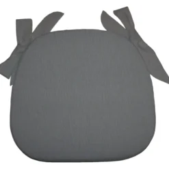 Cuscino Sedia Garda Tinta Unita Grigio Scuro
