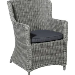 Cuscino seduta Wicker Universale Serie Panama Grigio 48x48 cm