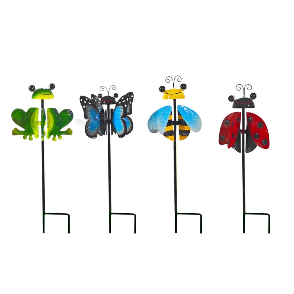 Decorazione da Giardino con Girandola Multicolore h50 cm