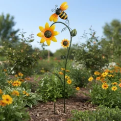Decorazione da Giardino Welcome Multicolore h98 cm
