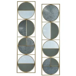Decorazione da Parete con Specchi h102x28 cm
