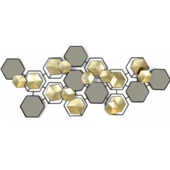 Decorazione da Parete con Specchi h52x132 cm