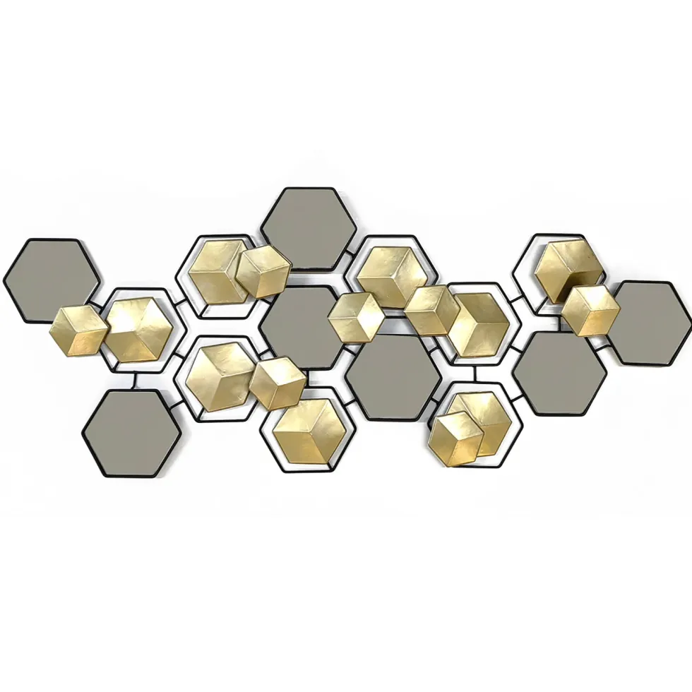 Decorazione da Parete con Specchi h52x132 cm