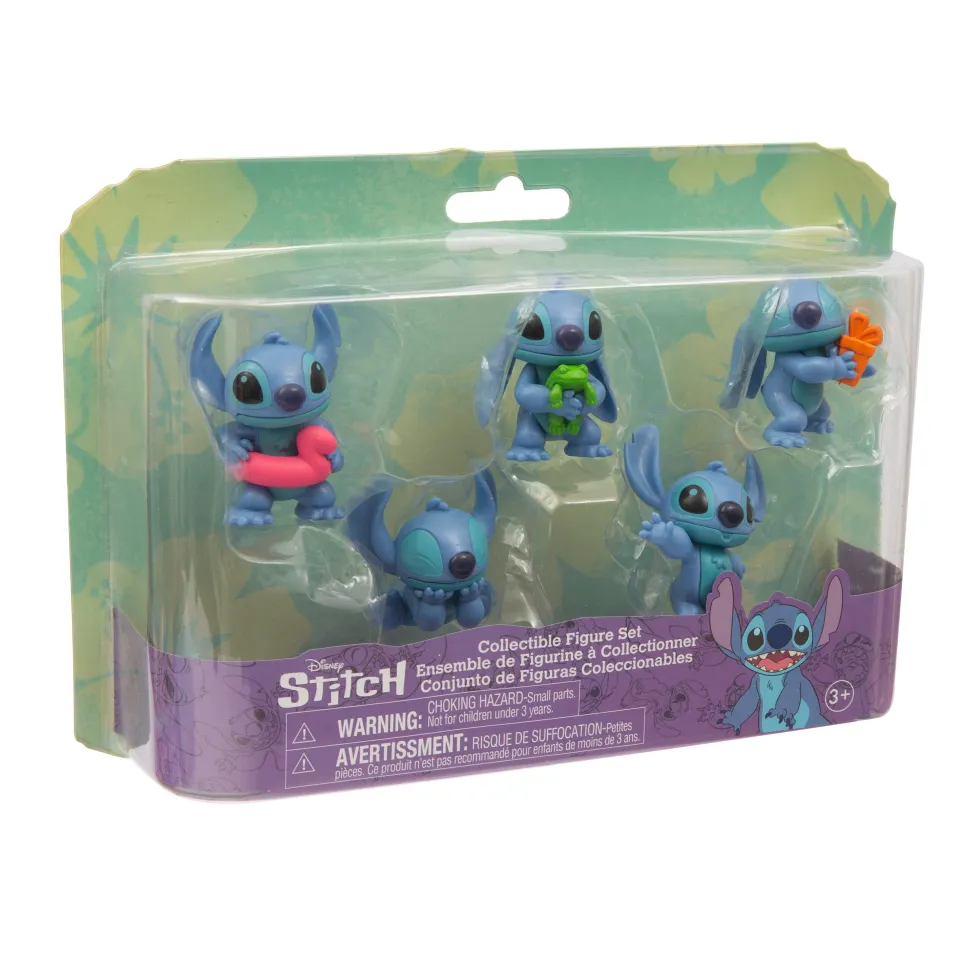 Disney Stitch Pack Deluxe 5 Mini Personaggi Collezionabili