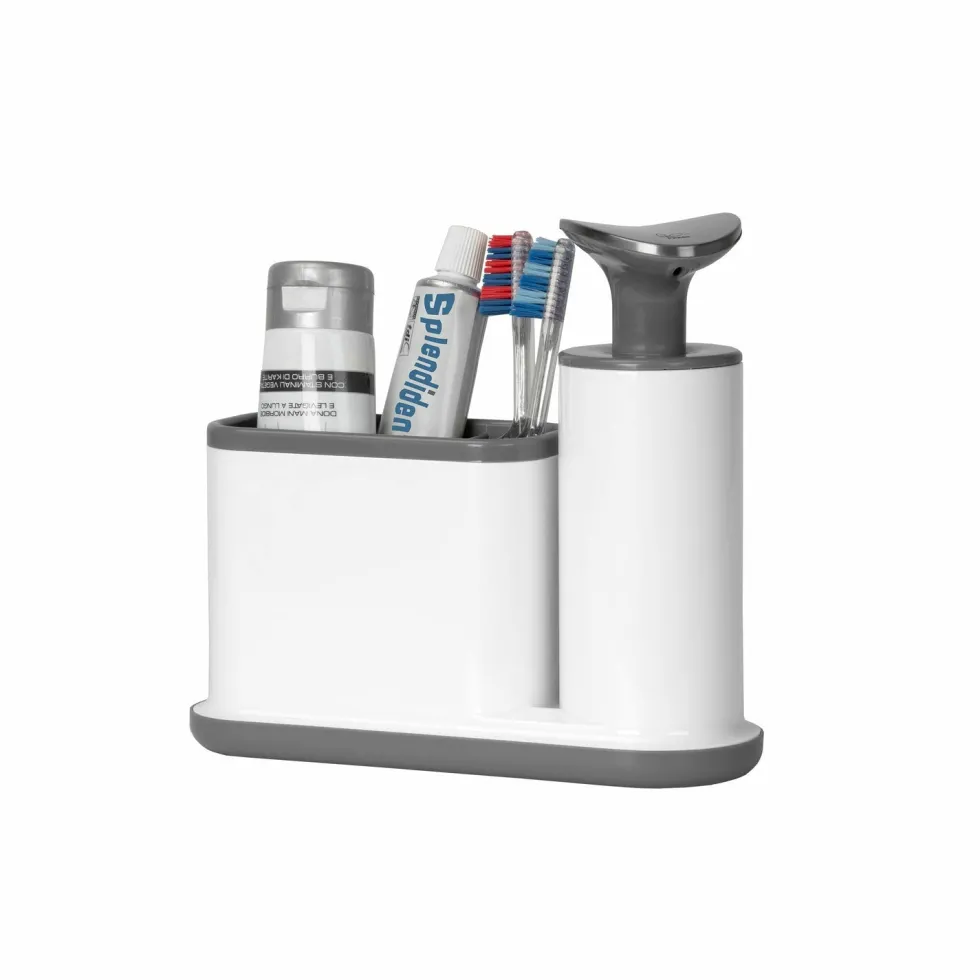Dispenser Sapone con Portaoggetti in Polipropilene 280 ml