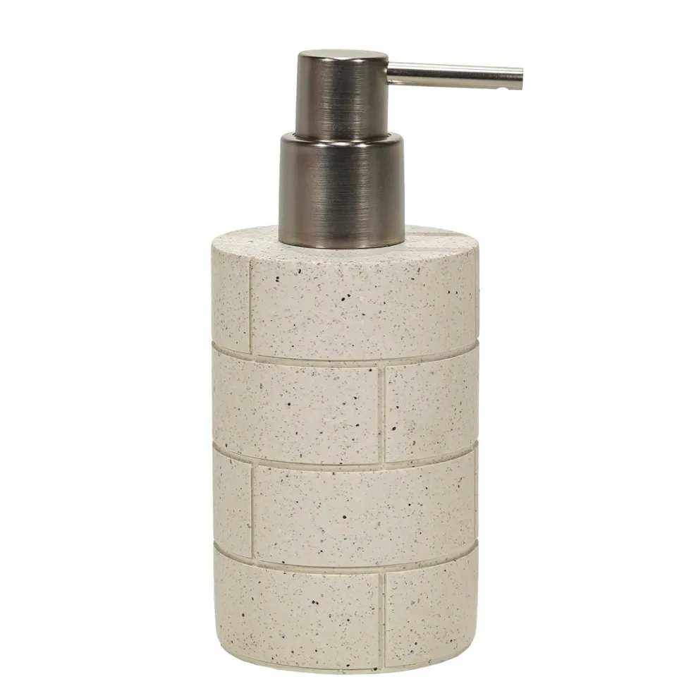 Dispenser sapone in Poliresina Effetto Pietra Beige 250 ml