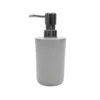 Dispenser Sapone Liquido Plastica Grigio 390 ml