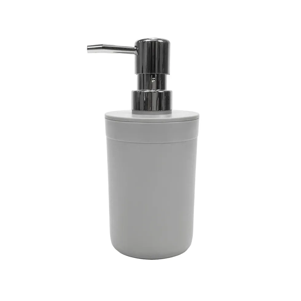 Dispenser Sapone Liquido Plastica Grigio 390 ml