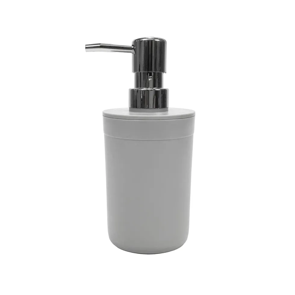 Dispenser Sapone Liquido Plastica Grigio 390 ml
